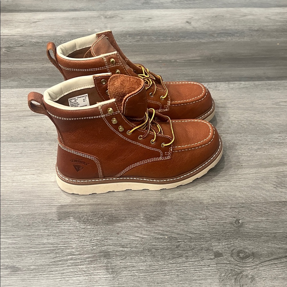 Herman Survivors leather work boots, like new - Picture 4 of 7